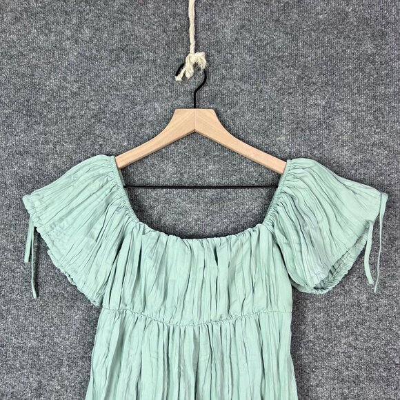 Kimchi Blue Women XS  Claudette Crinkle Babydoll‎ Mini Dress - Picture 6 of 11